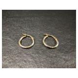 Gold filled pierced earrings