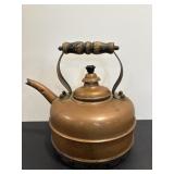 Vtg Copper tea kettle made in England
