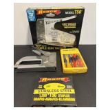 Staple guns & staples &  misc.