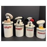 Vtg set of four ceramic Disney Mickey Mouse...