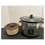 West Bend crock pot & rival crock-ette slow cooker