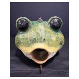 Frog Birdhouse 8"W x 7"H
