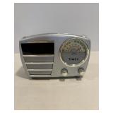 Tfimex T2475 Retro-Style Silver AM/FM Alarm..