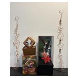 Tranquility fountain & hnager decor & fiber optic.