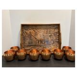 Vtg Copper craft guild Roly Poly copper cup...