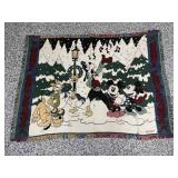 Vtg Disney Mickey Mouse throw blanket 64" x 48"