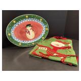 Vtg Apron & Gibson oval platter 18.5"W x 13.5"H
