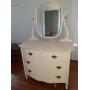 Vintage 4 drawer dresser with swivel mirror