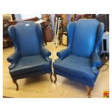 Two Sherrill Leather Chairs