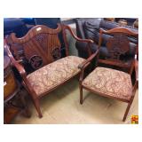 Vintage Settee & Chair