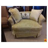 Vintage Chair with Cushions, approximately 50" wide