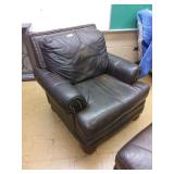 Leather Chair & Ottoman