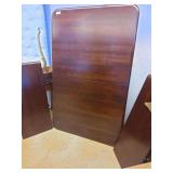 Pedestal Table with Two Leaves, approximate 71" x 43" (One pedestal leg broken at table support)