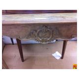 Accent Table, approximately 30" tall x 13" wide (Missing rear legs)