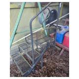 Metal Mesh Steps with Handrail