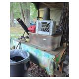 Trash Cans, Tote With Contents, Plastice Crate, and More
