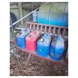 4 Plastic Gas Cans