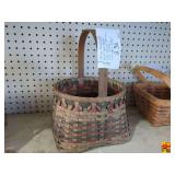 Vintage Handcrafted Split Wood Americana Basket (H109)