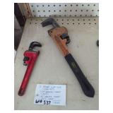 (2) Heavy Duty Pipe Wrenches