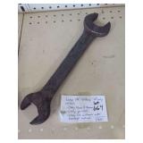 Large 13 1/2" Vintage "W" Only Logo Wrench (H071)