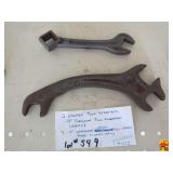 (2) Vintage Plow Wrenches