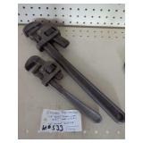 (2) Vintage Pipe Wrenches