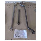 (3) Vintage Closed-End Wrenches (H075)