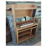 Desk On Wheels, CD Holder & Decorative Plate Holder With Plates