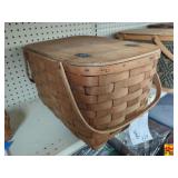 Vintage “Baskerville Putney, Vermont” Picnic Basket (H102)