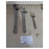 (3) Vintage Crescent-Style Wrenches