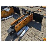 2025 Wolverine Skid Steer Concrete Breaker Attachment With Nitrogen Tank, Model CB-11-750F (Brand New, Tanks are stored separately)