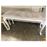 Distressed Hall Table With Cabriole Legs