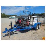 Trailer Mounted Power Line Industrial Duty Pressure Washer; 438.9 hrs