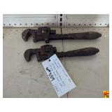 (2) Vintage"Walworth" Pipe Wrenches