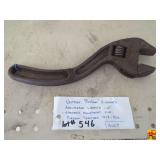 Vintage "Fordson" S-Shaped Adjustable 10" Wrench