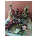 Candles & Artificial Flowers