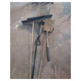 Assorted Shop Brooms & Shovels