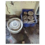 Shelf & Contents, Tote of Small Engine Tires