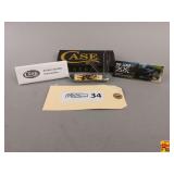 Case XX Amber Bone Peach Seed Jig Peanut Knife