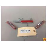 Lot of Three Multi-Tool Pocket Knives
