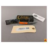 Case XX Peanut Pocket Knife with Orange Synthetic Handle