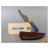 Damascus Style Steel Knife with Sheath