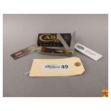Case XX Trapper Pocket Knife - No42650 - Brown Bone Peach Seed Jig Trapper (6254 SS)