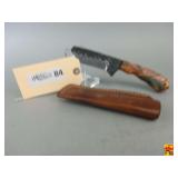 Handcrafted Fixed Blade Knife with Leather Sheath