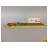 Handmade Serrated Knife with Colorful Wood Handle