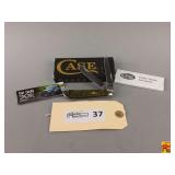 Case XX No. 64071 Kelly Green Curly Oak Mini Trapper Pocket Knife