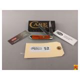 Case XX Chestnut Bone Smooth Mini Trapper 6207 SS Pocket Knife with Box