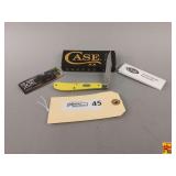 Case XX Yellow Synthetic Smooth Slimline Trapper Pocket Knife No. 80031