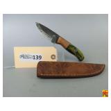 Handmade Knife with Leather Sheath