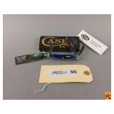 Case XX 6344 SS Black Synthetic Rough Jig Mini Trapper Pocket Knife